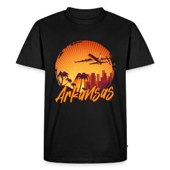 Arkansas - T-shirt Premium bio Homme - noir - Devant - Nico (187cm)