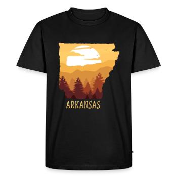 Arkansas - T-shirt Premium bio Homme - noir - Devant - Nico (187cm)