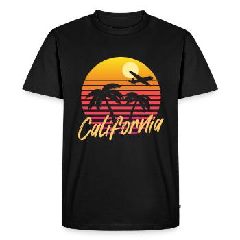 california - Männer Premium Bio T-Shirt - Schwarz - Vorne - Nico (187cm)