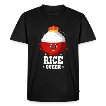 Riz - T-shirt Premium bio Homme - noir - Devant - Nico (187cm)