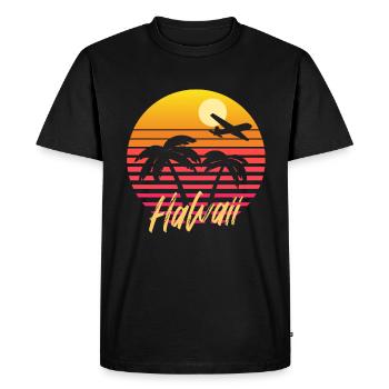 Hawaii - Men's Premium Organic T-Shirt - black - Front - Nico (187cm)