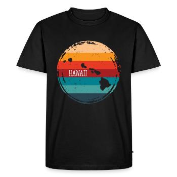 Hawaii - Men's Premium Organic T-Shirt - black - Front - Nico (187cm)