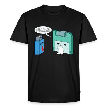 Nous sommes désolés que vous soyez surqualifié - T-shirt Premium bio Homme - noir - Devant - Nico (187cm)