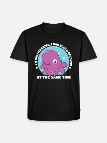 Octopus - Men's Premium Organic T-Shirt - black