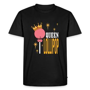 Cadeau de bonbons Lollipop - T-shirt Premium bio Homme - noir - Devant - Nico (187cm)