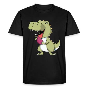 Pesto - Men's Premium Organic T-Shirt - black - Front - Nico (187cm)