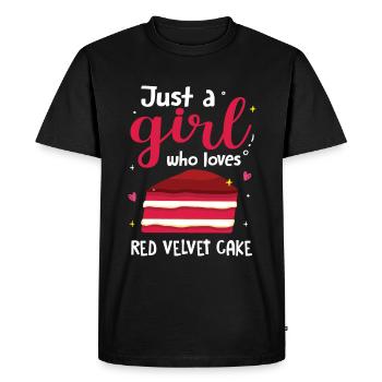 Velvet Cake Cake Gift - Men's Premium Organic T-Shirt - black - Front - Nico (187cm)