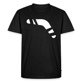 Boomerang - T-shirt Premium bio Homme - noir - Devant - Nico (187cm)