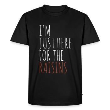 Raisins - Men's Premium Organic T-Shirt - black - Front - Nico (187cm)
