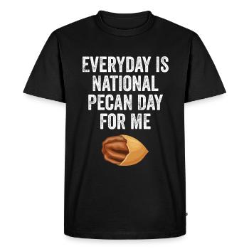 Cadeau de noix de pécan - T-shirt Premium bio Homme - noir - Devant - Nico (187cm)