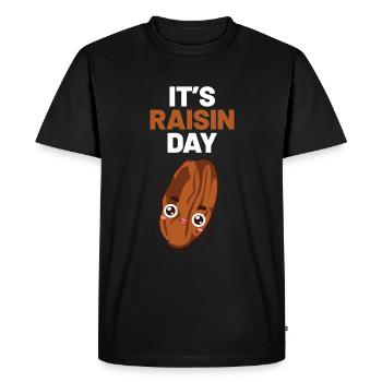 Raisins - Men's Premium Organic T-Shirt - black - Front - Nico (187cm)