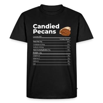 Cadeau de noix de pécan - T-shirt Premium bio Homme - noir - Devant - Nico (187cm)