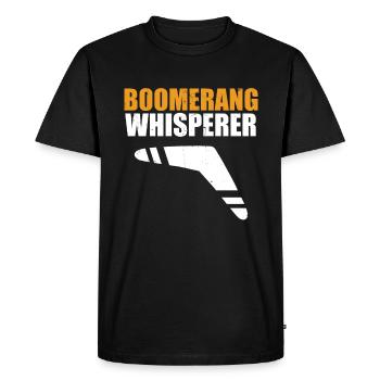 Boomerang - T-shirt Premium bio Homme - noir - Devant - Nico (187cm)