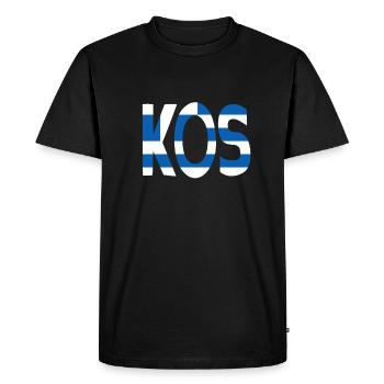 Kos - Men's Premium Organic T-Shirt - black - Front - Nico (187cm)