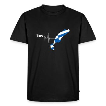 Kos - Men's Premium Organic T-Shirt - black - Front - Nico (187cm)