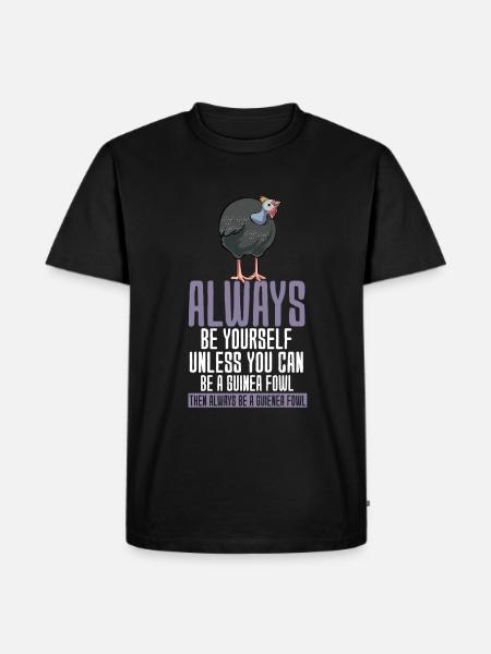 Perlhühner Perlhuhn Pintade - T-shirt Premium bio Homme - noir