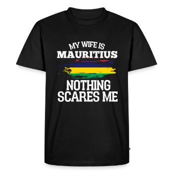 Maurice - T-shirt Premium bio Homme - noir - Devant - Nico (187cm)