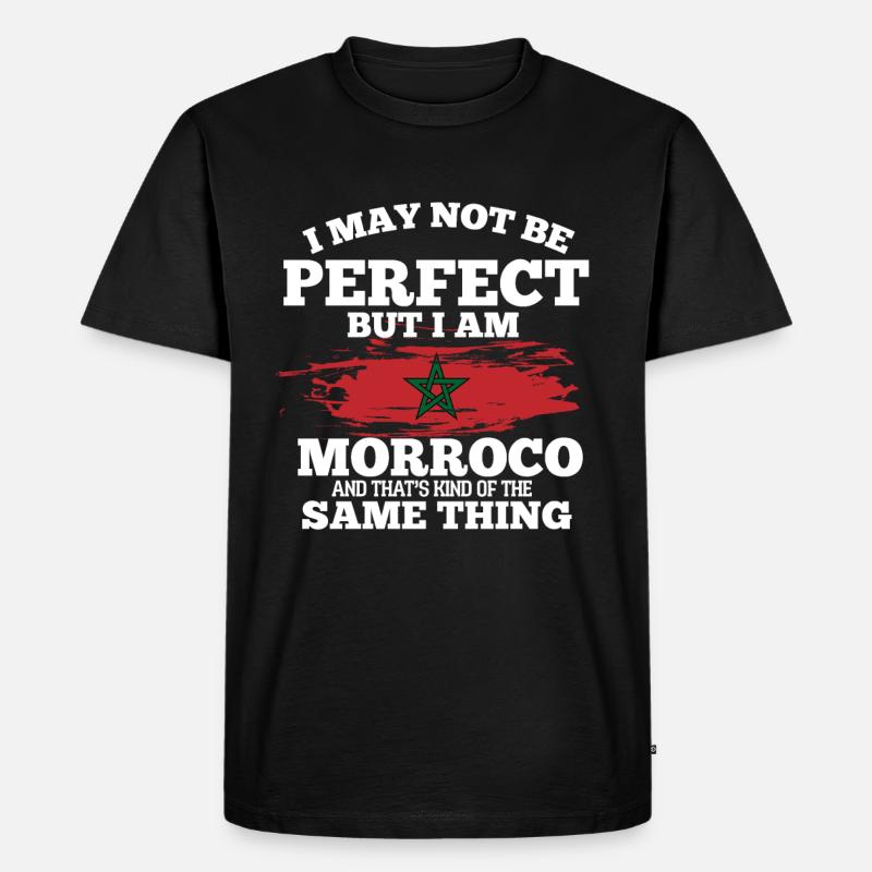 Marokko - Männer Premium Bio T-Shirt - Schwarz