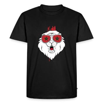 Maroc - T-shirt Premium bio Homme - noir - Devant - Nico (187cm)