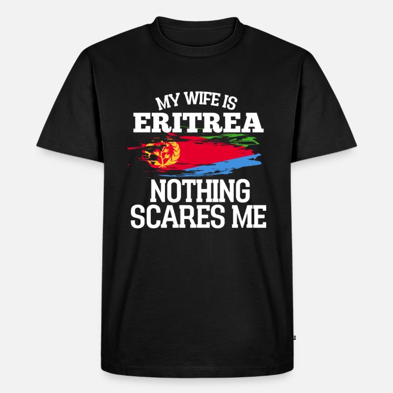 Eritrea Ehefrau - Männer Premium Bio T-Shirt - Schwarz