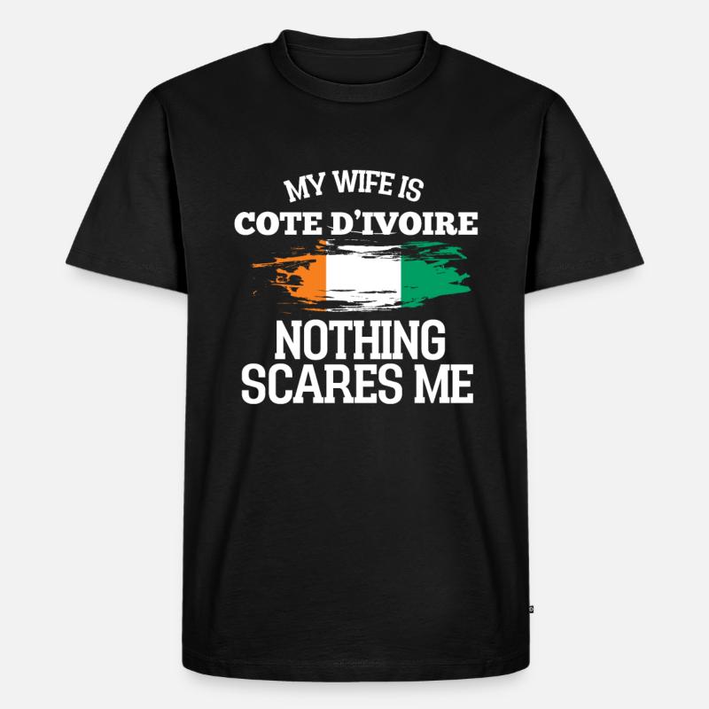 Épouse Côte d’Ivoire - T-shirt Premium bio Homme - noir