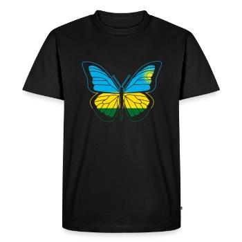 Rwanda - Men's Premium Organic T-Shirt - black - Front - Nico (187cm)
