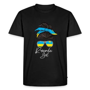 Rwanda - Men's Premium Organic T-Shirt - black - Front - Nico (187cm)