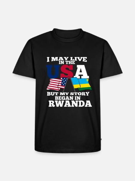 Rwanda - Men's Premium Organic T-Shirt - black
