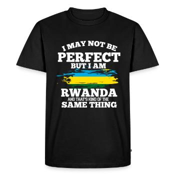 Rwanda - Men's Premium Organic T-Shirt - black - Front - Nico (187cm)