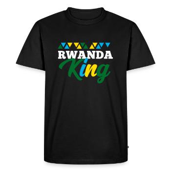Rwanda - Men's Premium Organic T-Shirt - black - Front - Nico (187cm)