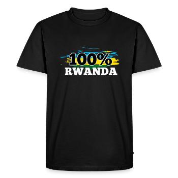 Rwanda - Men's Premium Organic T-Shirt - black - Front - Nico (187cm)