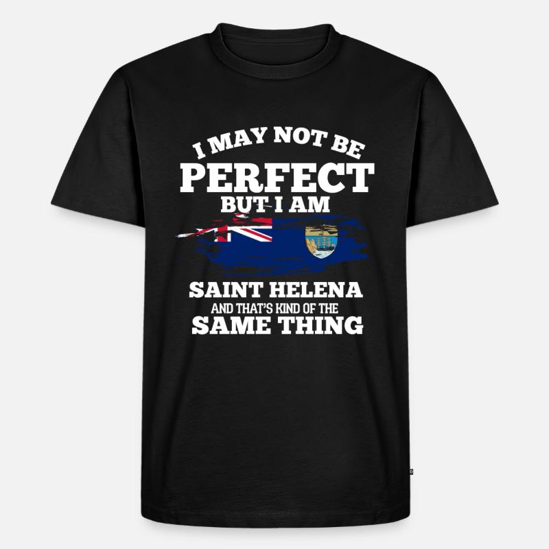 Saint Helena - Männer Premium Bio T-Shirt - Schwarz