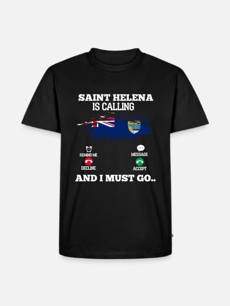 Saint Helena - Men's Premium Organic T-Shirt - black
