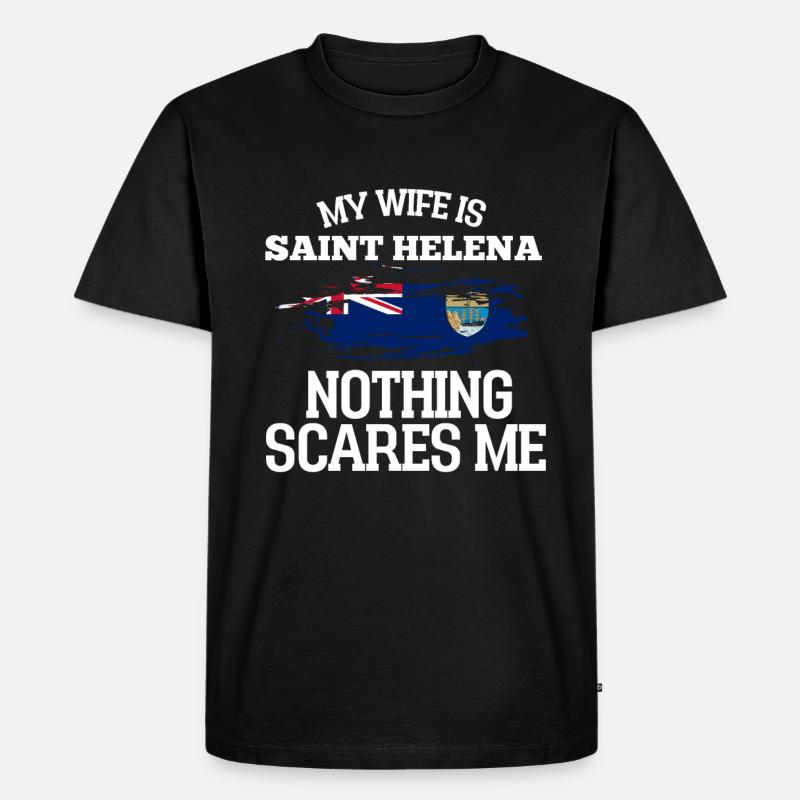 Saint Helena - Männer Premium Bio T-Shirt - Schwarz