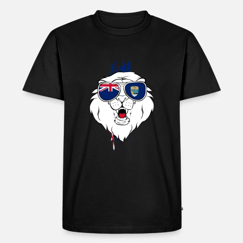 Saint Helena - Männer Premium Bio T-Shirt - Schwarz