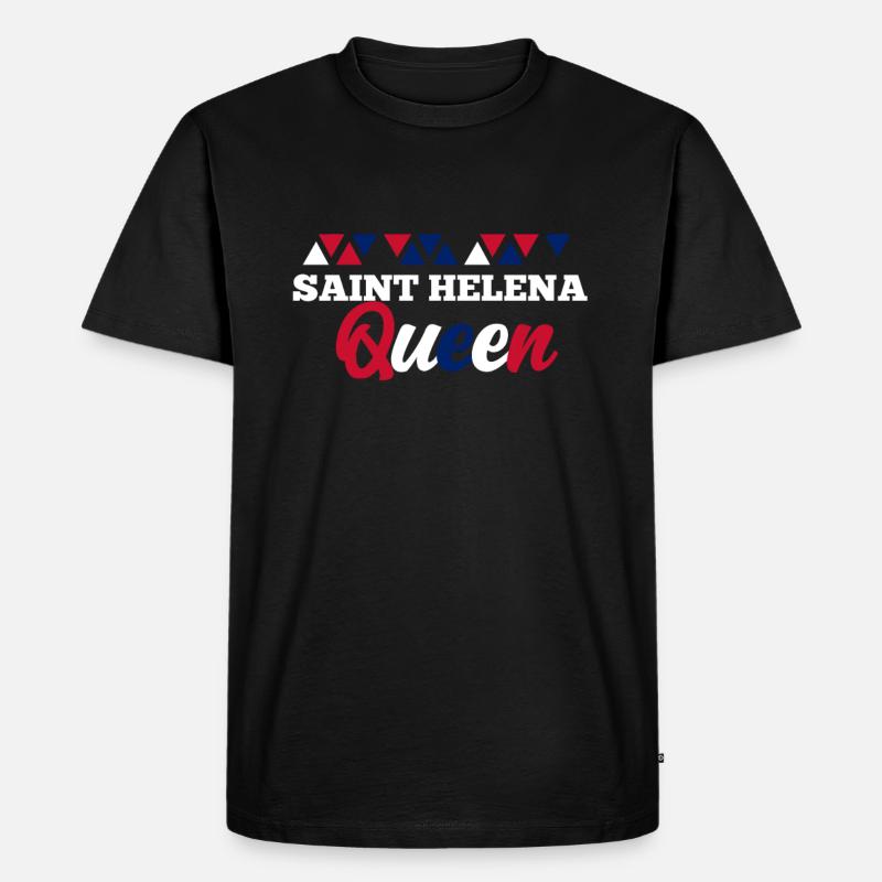 Saint Helena - Männer Premium Bio T-Shirt - Schwarz