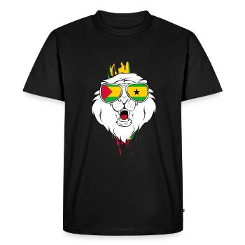 São Tomé - T-shirt Premium bio Homme - noir - Devant - Nico (187cm)