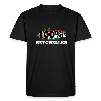 Seychelles - T-shirt Premium bio Homme - noir - Devant - Nico (187cm)