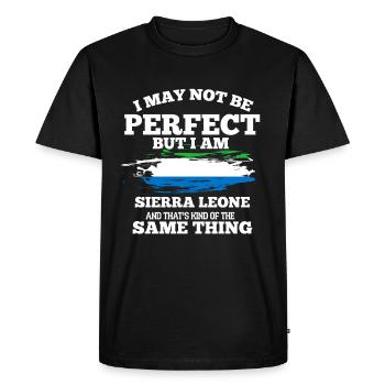 Sierra Leone - T-shirt Premium bio Homme - noir - Devant - Nico (187cm)