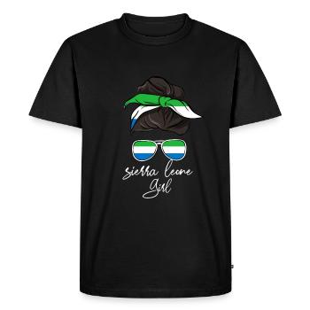 Sierra Leone - T-shirt Premium bio Homme - noir - Devant - Nico (187cm)