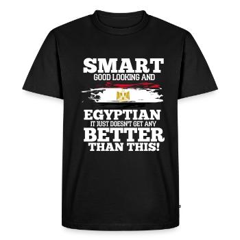 Égypte - T-shirt Premium bio Homme - noir - Devant - Nico (187cm)