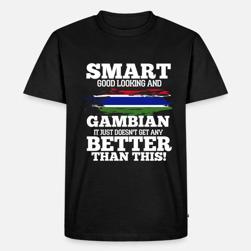 Ghana - Männer Premium Bio T-Shirt - Schwarz