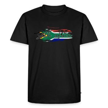 Afrique du Sud - T-shirt Premium bio Homme - noir - Devant - Nico (187cm)