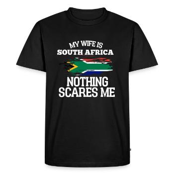 Afrique du Sud - T-shirt Premium bio Homme - noir - Devant - Nico (187cm)