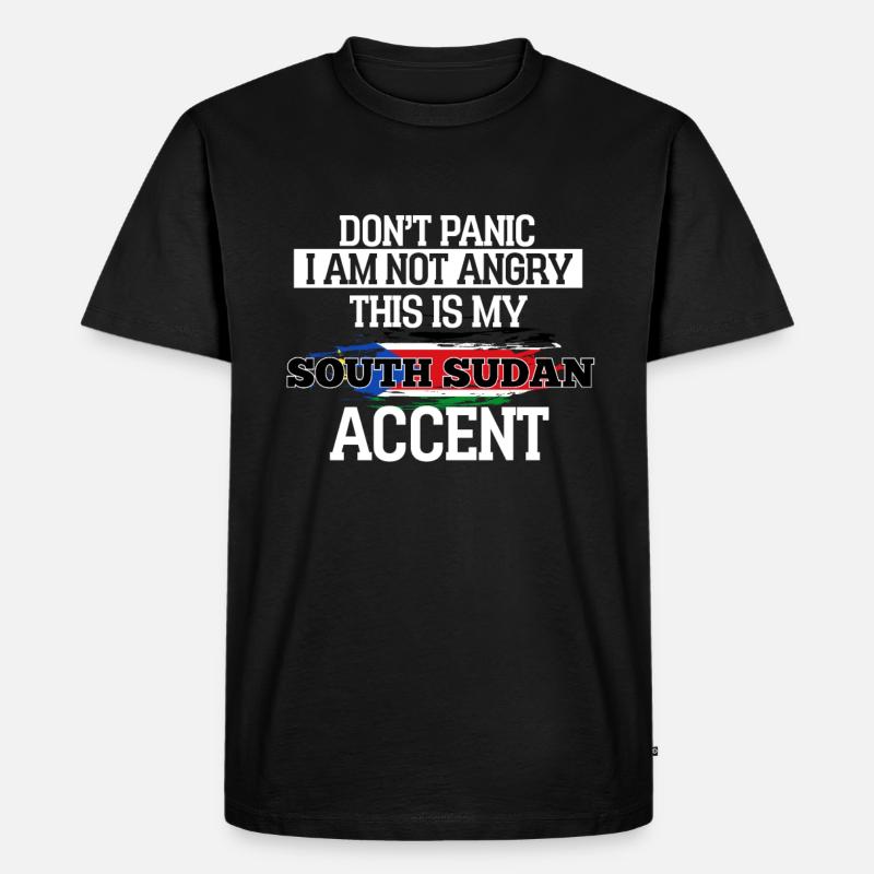 Südsudan - Männer Premium Bio T-Shirt - Schwarz