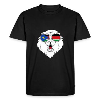 Soudan du Sud - T-shirt Premium bio Homme - noir - Devant - Nico (187cm)