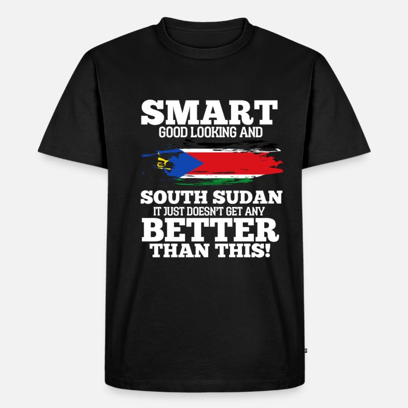 Südsudan - Männer Premium Bio T-Shirt - Schwarz