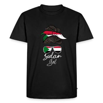 Soudan - T-shirt Premium bio Homme - noir - Devant - Nico (187cm)