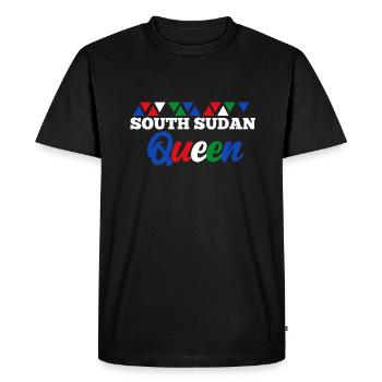 Soudan du Sud - T-shirt Premium bio Homme - noir - Devant - Nico (187cm)