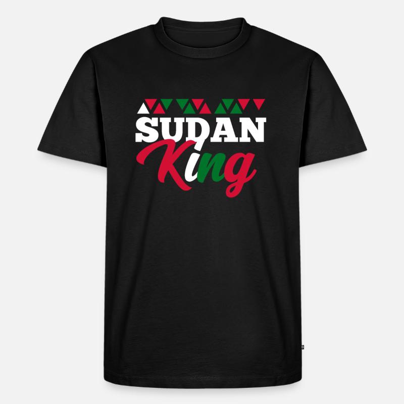 Sudan - Männer Premium Bio T-Shirt - Schwarz